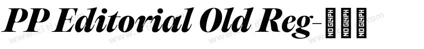 PP Editorial Old Reg字体转换
